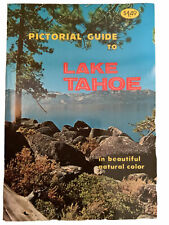 Vintage Pictorial Guide to Lake Tahoe Booklet Travel Book Souvenir Color Photos picture
