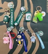 New Starbucks Cute LitteBear Coffee Cup Keychain Backpack Pendant Christmas Gift picture