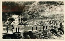 1950s Ithaca New York Lower Enfield Swimming Pool Treman State Park RPPC 2826 picture