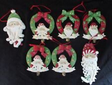 LOT of 7 Resin Christmas Ornaments NEW picture