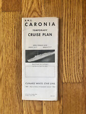 RMS Caronia Cruise Deck Plan / Cunard Line / 1948 picture