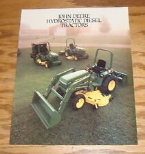 Original 1986 John Deere Hydrostatic Diesel Tractor Sales Brochure 655 755 855 picture