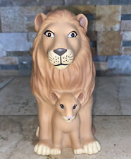 Vintage 1993 T.N.T. Collectors Coin Bank - Disney’s Lion King Mufasa And Simba picture