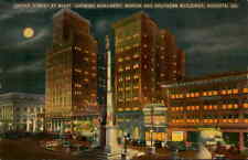Postcard: BROAD STREET AT NIGHT, SHOWING MONUMENT, MARION picture