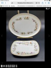 SALE Vintage Mirabelle By Wedgwood Soap Dish & Miniature Tray picture