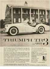 1958 TRIUMPH TR-3 TR3 Vintage Print Ad picture
