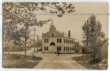 Fireman's Hall, Cape Porpoise, Maine; history photo postcard RPPC picture