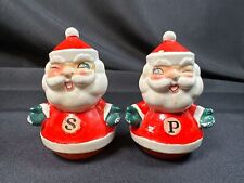 Vintage Winking Santa Salt & Pepper Shakers 4.5” Holt Howard? Unmarked picture
