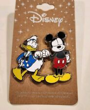 Disney Donald Duck and Mickey Mouse Fist Bump Bestfriends Enamel Pin NEW picture