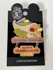 Disney's California Adventure 2002 Happy Thanksgiving Pin Limited Edition New picture