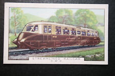 GWR Streamlined Diesel Railcar   Vintage 1930's Card   ED07 picture