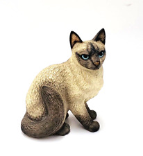 Harvey Knox Siamese Cat Ceramic House of Global Art 1986 Hand Painted Japan 4
