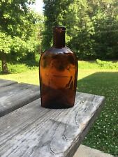 antique bottles pre 1900 strap sided anchor flask picture