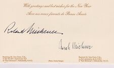 CANADA 1967 - 1974 Governer General Daniel Roland Michener Signed Greeting Card picture