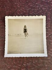 1950s pretty woman in swimsuit Beach Vintage Photograph picture