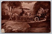 Humorous Automobile Comic Toot'n Be Darned Novelty Post Card DB Postcard picture