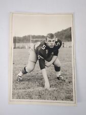 Vintage 1950s Found Photograph Original Portrait High School Football Player picture