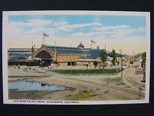 Sacramento California Southern Pacific Railroad Depot Vintage Postcard 1915-30 picture