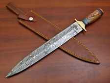 Rody Stan CUSTOM MADE HAND FORGED DAMASCUS STEEL BLADE MINI SWORD DAGGER - picture