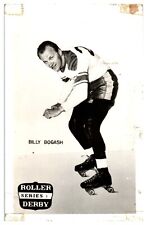 Roller Derby Star Billy Bogash Series 1 RPPC Postcard VTG Photo - XX picture