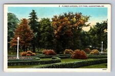 Hagerstown MD-Maryland, Flower Gardens, City Park, Antique, Vintage Postcard picture