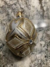 Neiman Marcus 2013 Egg Shaped Glitter & Beaded Xmas Ornament  picture