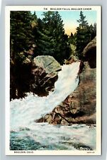 Boulder CO-Colorado, Boulder Falls, Boulder Canon Vintage Souvenir Postcard picture