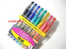Uni-Ball Signo UM-151 0.5mm Extra Fine Rollerball Gel pens 8 Colors Set w/ Box picture