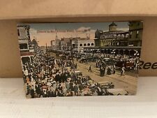 Vintage Coney Island Postcard Crowds on Surf Avenue picture