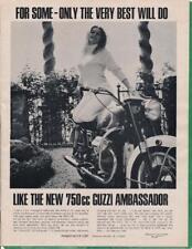 Magazine Ad - 1969 - Moto Guzzi 750 Ambassador Motorcycle picture
