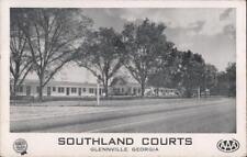 Glennville,GA Southland Courts Tattnall County Georgia Chrome Postcard Vintage picture