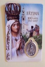 Nuestra Señora de Fátima, Estampita de Consagración con Medalla, De Fátima,  picture