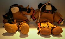 Vtg.Terry's Village American Indian Boy & Girl Doll Set,16