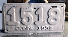 🏍 - CONNECTICUT - 1932 motorcycle license plate, ready to restore  #1518 picture