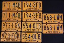 Vintage New York License Plates - 5 Pairs picture