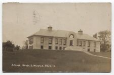 MA ~ RPPC School House LENOX DALE Massachusetts 1915 Berkshire County Postcard picture