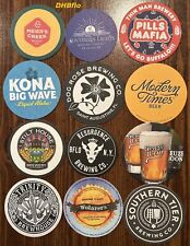 NEW LOT of 12 Unused Craft Brewery Coasters - LOOK picture