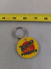 Vintage Warp's Plastics Keychain Key Chain Key Ring Hangtag *QQ82 picture