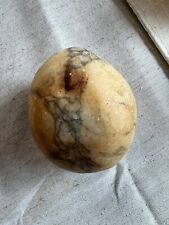 Rare Vintage Alabaster Potato. Hand Made In 🇮🇹 Italy.  3” L 2.5” W picture