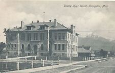 LIVINGSTON MT - County High School Postcard picture