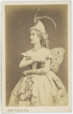CDV circa 1865. Clara Lemonnier, actress, butterfly costume by Arthur Radoult. picture