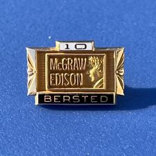 VINTAGE 10K GOLD McGRAW EDISON BERSTED COMPANY 10 YEAR SERVICE PIN 2.4 GRAMS  picture