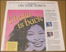 7/13/2018 Chicago Tribune On the Town Section Chaka Khan Rufus HOF July 13 picture