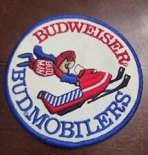 Vintage Budweiser Budmobilers Beer Cloth Patch picture