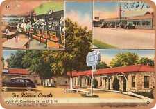 Metal Sign - Texas Postcard - De Winne Courts, 3119 W. Commerce St., on U.S. 90 picture