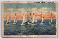 Vintage Postcard Sailing Lake Erie Vermilion Ohio picture