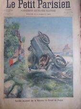 1905 1925 Car Race Crash 12 Newspapers Antique picture