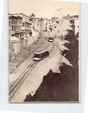 Postcard Cable cars along Telegraph Hill, San Francisco, California picture