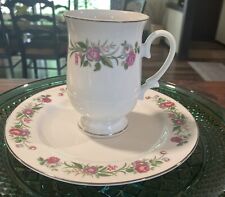 Vintage Sheffield Fine China Trimmed In Gold Jubilee Set Cup & Dessert Plate picture