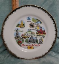 Vintage Souvenir porcelain Plate of PENNSYLVANIA picture